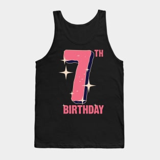 7th birthday for girls Tank Top